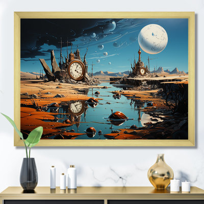 The Persistence of Dali Surreal  II - Surrealism Landscape Wall Decor