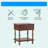 Drawer Spindle Bedside Table