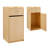 Restaurant Trash Can Cabinet With Tray Holder,40 Gallon Wooden Garbage Can-109555003