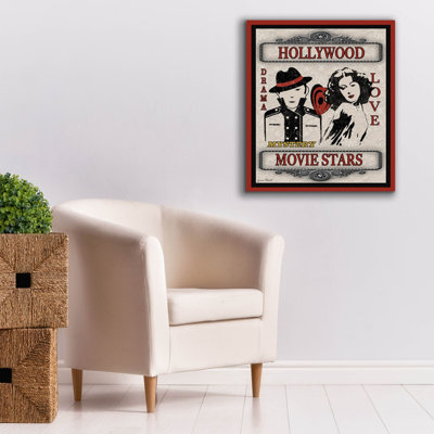 Tableau sur toile « Stars de cinéma » de Jean Plout, 66 x 76 cm