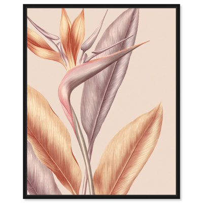Décoration murale de salle de bain «Etched Bloom II» par Art Remedy, cadre noir, 30 x 36