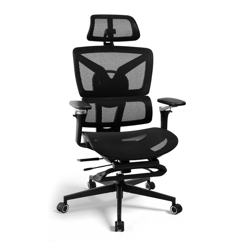 Ergonomic Office Chair with Adaptive Lumbar Support Adjustable Seat Depth and 5d Armrests