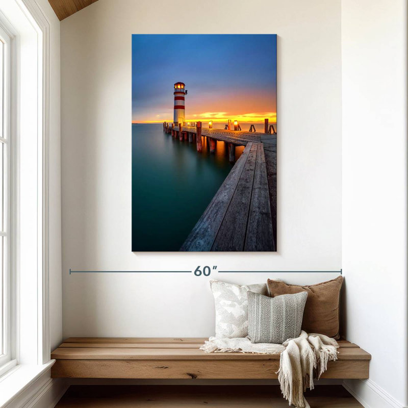 Jetée du phare Aletra Podersdorf, H 48 po x l 32 po