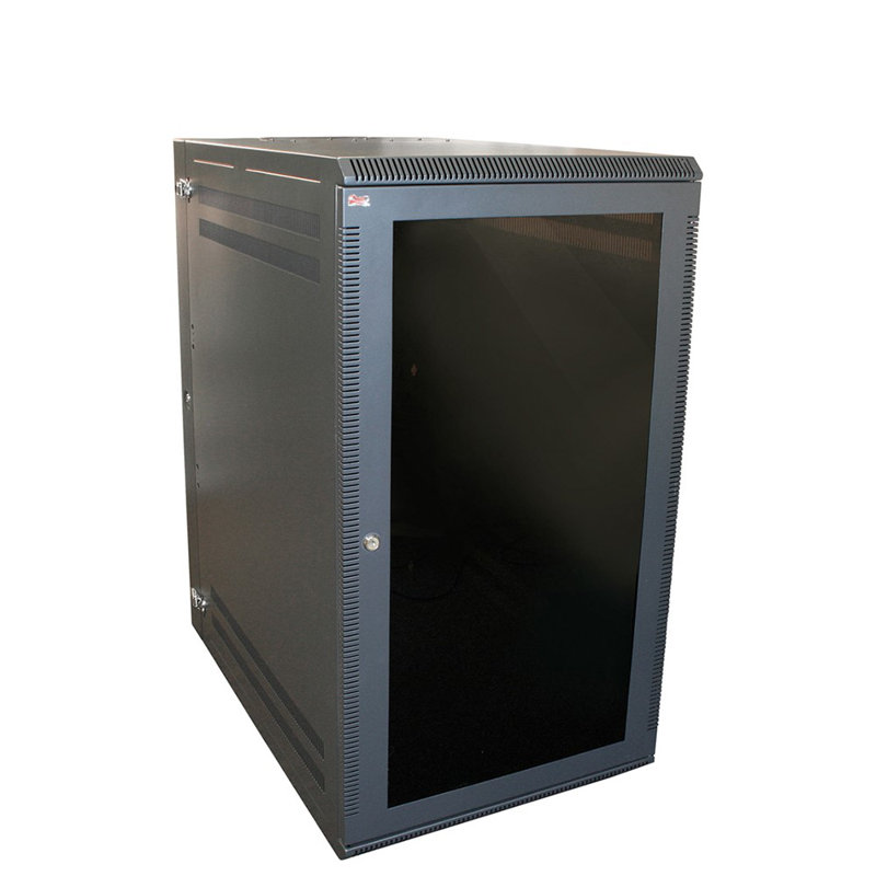 Quest Manufacturing Single Screen Cabinet System, Black, 7RU