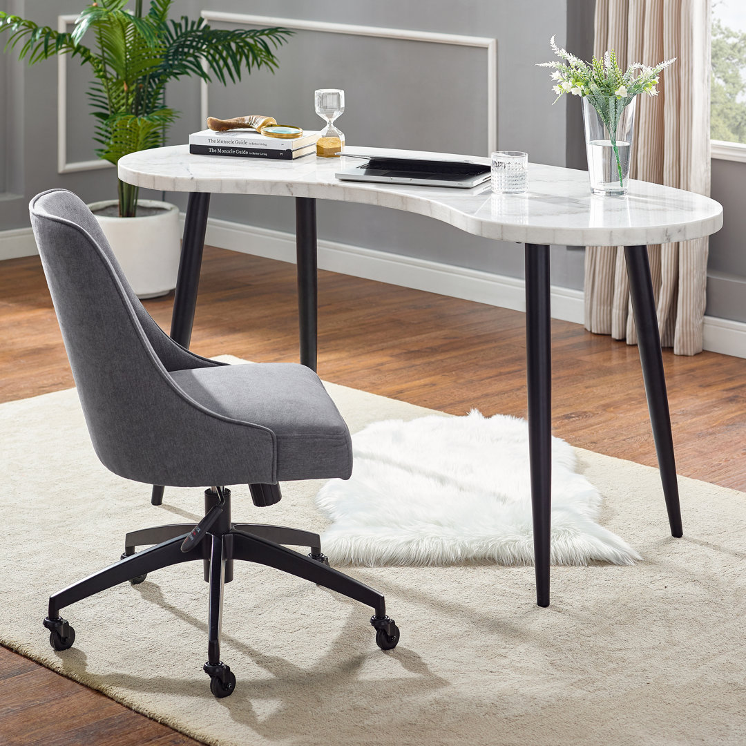 Loma 2 Piece U-Shape Writing Desk Office Set with Chair Canora Grey