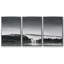«Black & White Waves I», reproduction sur toile 3 pièces-213932580-213932583