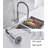 Single Handle Pull Down Sprayer Kitchen Sink Faucet