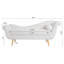 Chaise longue avec accoudoirs à volutes-1875247278