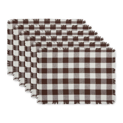 Hortensa Cotton Checkered Rectangle Placemat