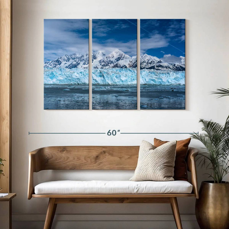 Sebbie Hubbarb Glacier Mountains, 32" H x 50" W