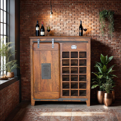 Gratian 18-Bottle Bar Cabinet