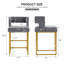 Tabouret de comptoir rembourré de 26 po avec structure en métal (ensemble de 2)-1582590238-1582638034