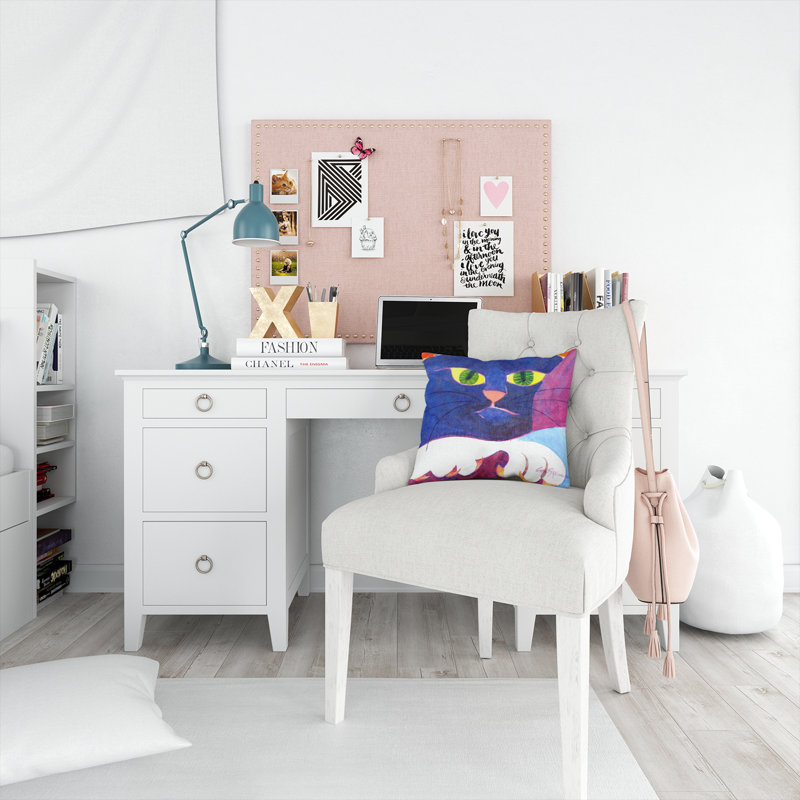 Coussin décoratif d’intérieur/d’extérieur pour chat big blue