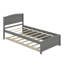 Lit plateforme simple avec lit gigogne
