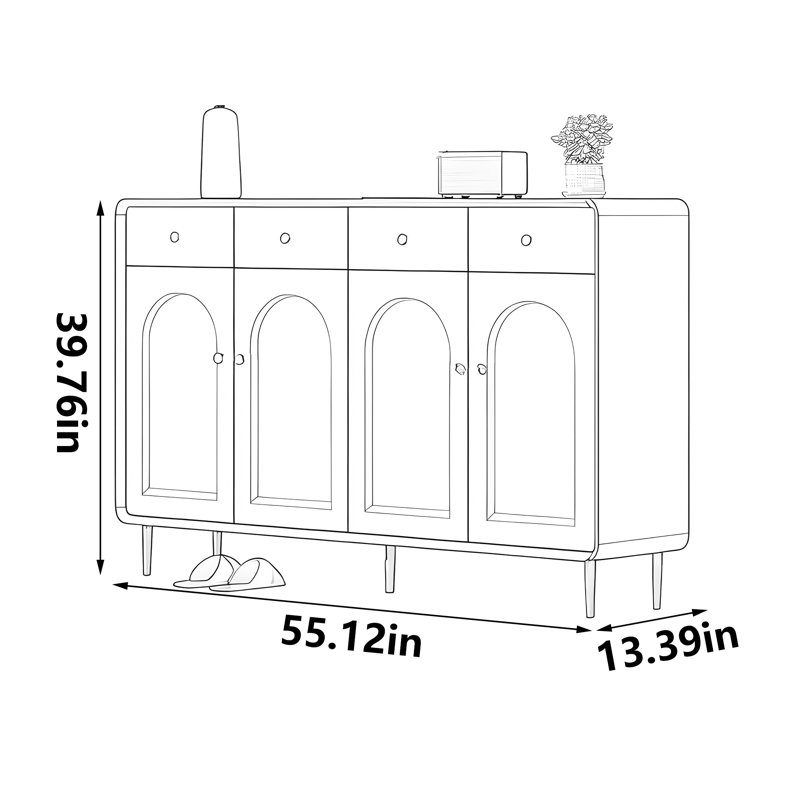 Axton, 39.76" H x 55.12" W x 13.39" D