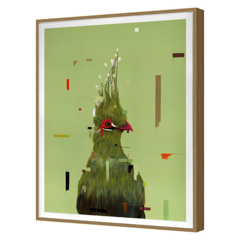 Green Bird Print by Hong, Hoa