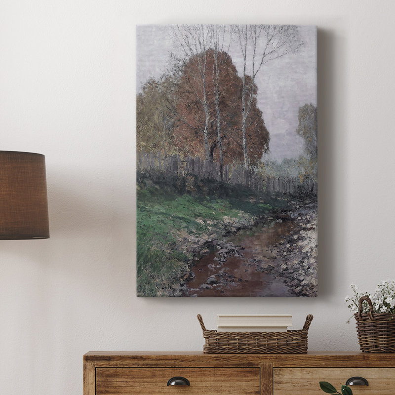 Paysage rétro CV - galerie Cavas, H 60 po x l 40 po