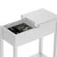 Console verrouillable Verrill - Tables de bout de salon 2 pièces avec compartiment de rangement à charnières caché et tablette inférieure-2025992312