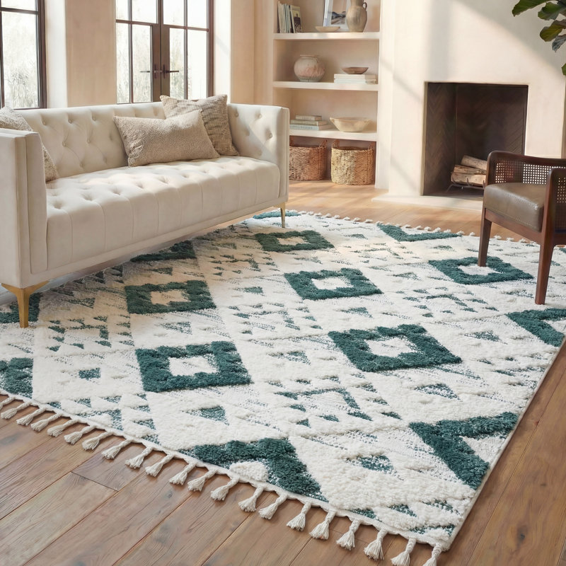 Tapis à poils longs Imraan, Rectangle 8 pi x 10 pi
