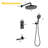 Luxury 3-Function Shower System With 10" Rain Shower, Handheld Sprayer & Tub Spout, Solid Brass Valve, 2.5 GPM-123766438