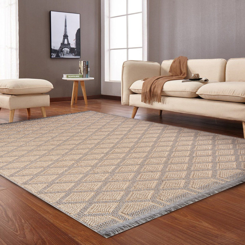 Petroni Cotton Geometric Rug, Runner 5'3" x 14'8"