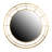 Round Wire Framed Wall Mirror