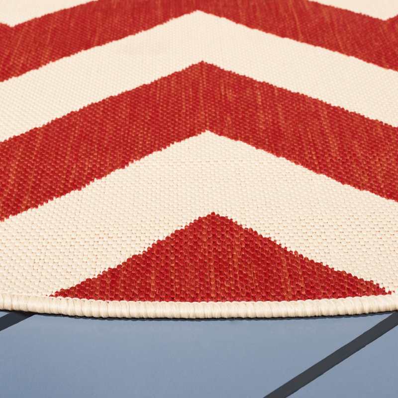 Tapis à chevrons Vondrus Performance, Rond 5 pi 3 po