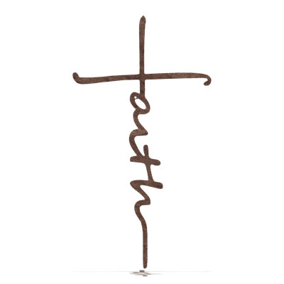 Faith Cross - Metal Wall Art