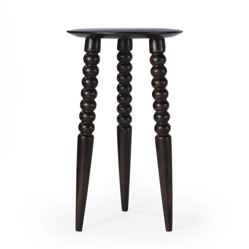 Fluornoy Wood Side Table, Dark Chocolate