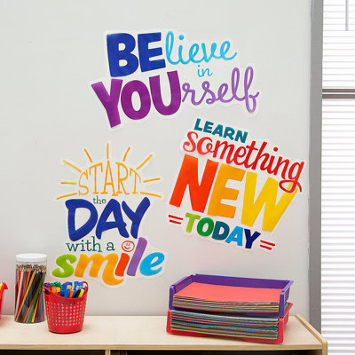 Fun Express Positive Sayings Wall Clings