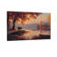 Paysage et nature Automne lac Coucher de soleil en calèche Bateau Arbres Montagnes-401646252