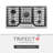 Trifecte 36" Silver Natural Gas 5 Burner Cooktop