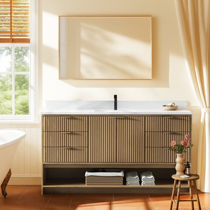 Ensemble de meuble-lavabo gris Maxbano 