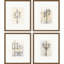 «Ricci Light Posts» par Jardine - Ensemble de 4 reproductions de cadres photo sur papier