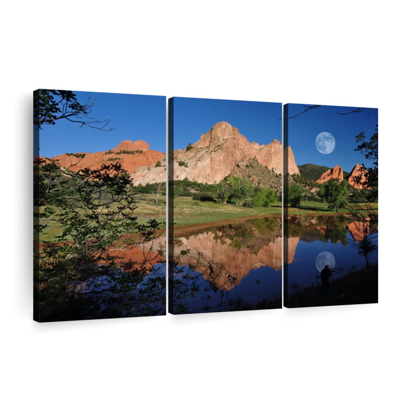 «Garden of the Gods Lake», reproduction sur toile, H 50 po x l 32 po