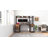 59'' Computer Desk with Drawers & Hutch, Writing Desk with Power Outlets & LED Lights-1072008347