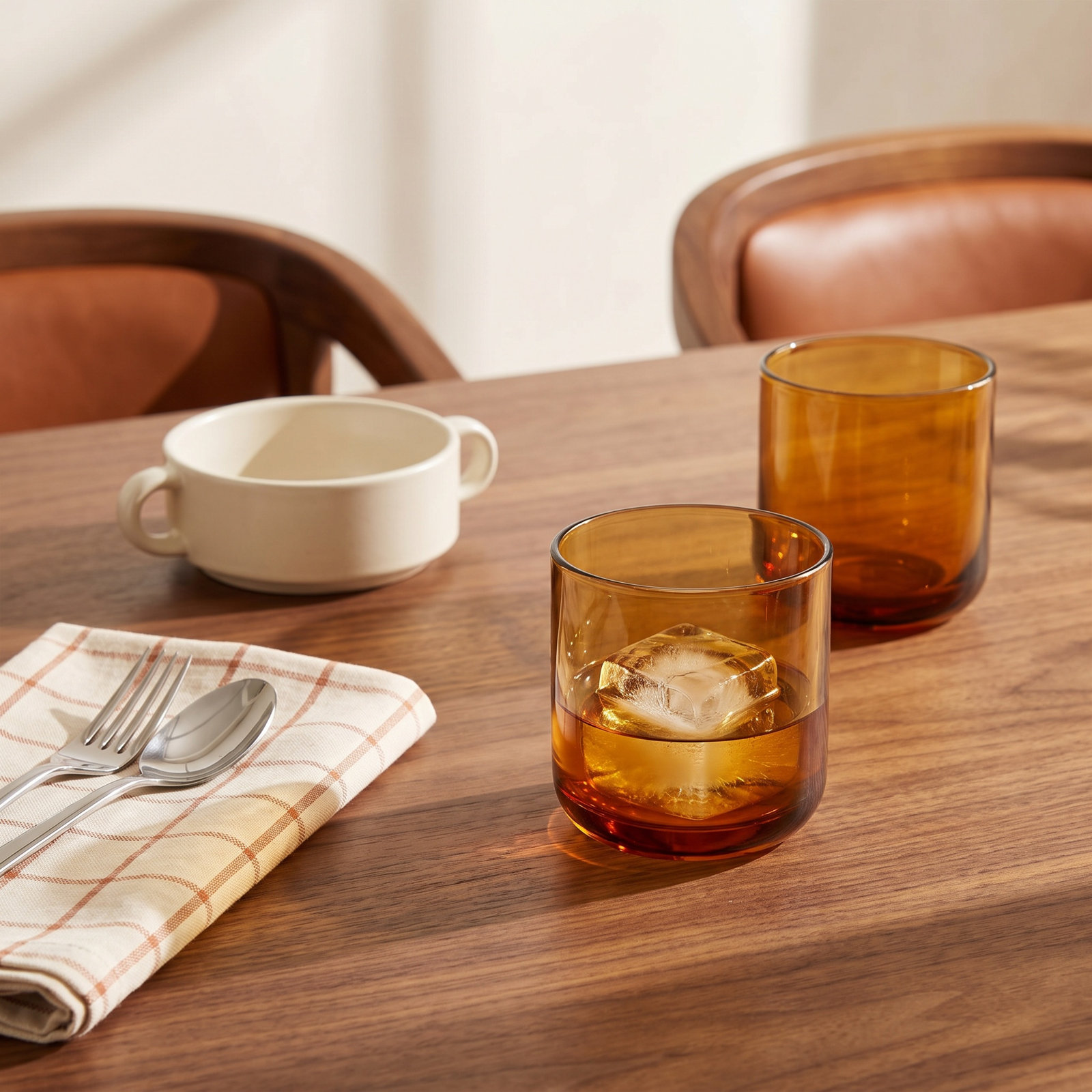 Ande Drinkware Glass, Amber