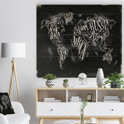 Carte du monde - impression sur toile