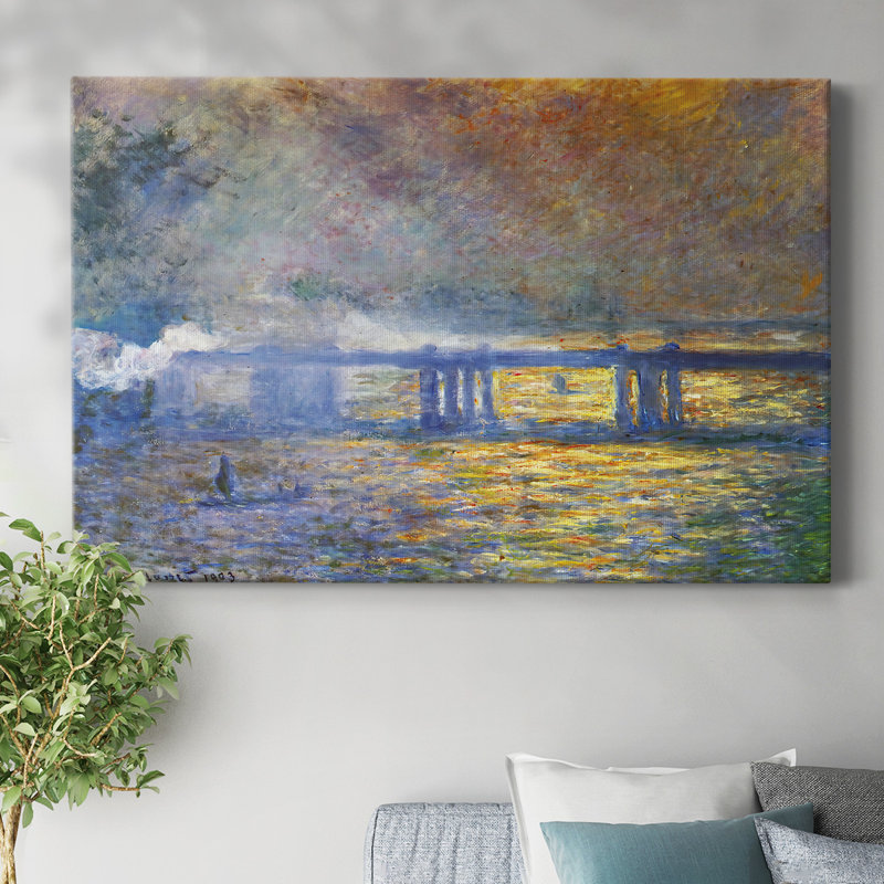 Pont Charing Cross, 1903, galerie 02, toile tendue, H 18 po x l 27 po