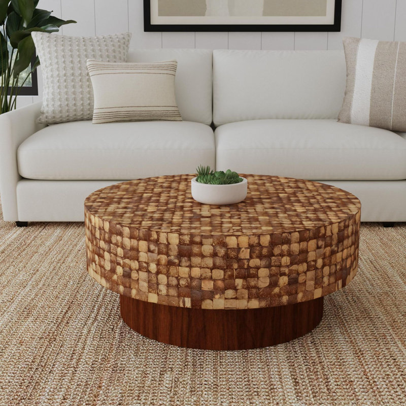 Table basse Abbie, Brun