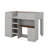 Wood Full Size Loft Bed With Built-In Wardrobe,Drawers, Storage Shelves And Desk-667390641