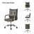  Lundgren Modern 22.2'' W Faux Leather Swivel Task Office Chair with Tufted Back-471402538