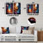 Ensemble de 2 peintures murales surréalistes multicolores-161728572