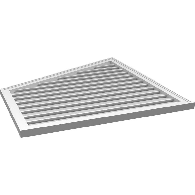 Évent en givre fonctionnel en demi-pointe à montage sur surface gauche Signature, H 40 po x l 38 po x P 1,5 po