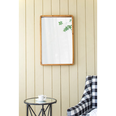 Miroir rectangulaire en bois manufacturé