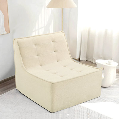 Fauteuil Fireside, canapé-lit paresseux, grand fauteuil à billes pour adultes avec mousse haute résilience pour le salon, la chambre à coucher et le bureau, tissu en velours