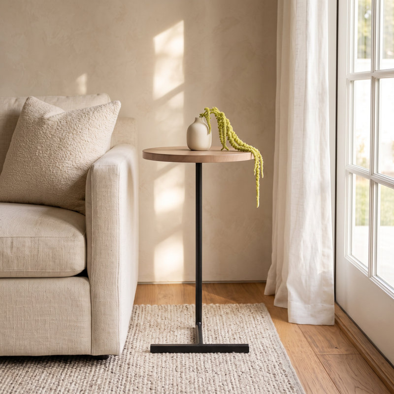 Sofitel Solid Wood Top End Table