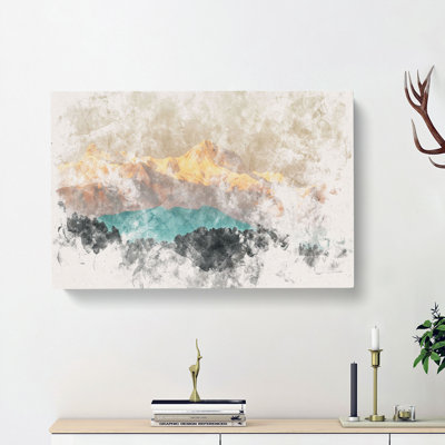Mountains in Pokhara Nepal - Wrapped Canvas