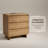 3-Drawer Nightstand with Charging Station, Modern Textured Bedside Table-860508919