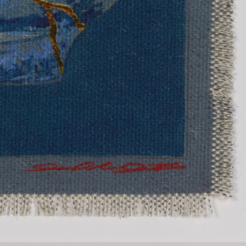 Poetic Mend Blue 3 Painting by Laurel-Dawn Latshaw, 32" H x 32" W